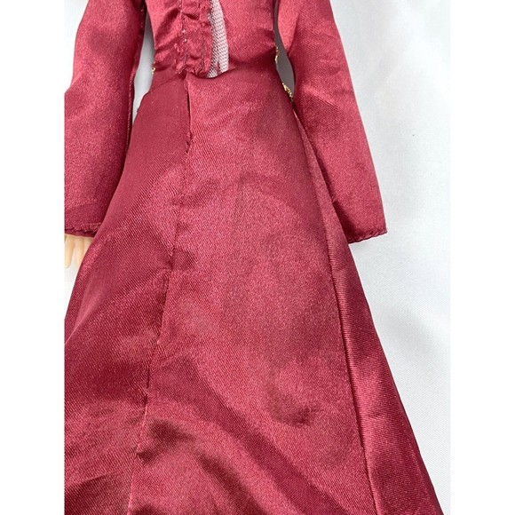 Disney Tangled Mother Gothel Doll Red Dress Jointed 12” Villian Posable FLAWS - Picture 6 of 9